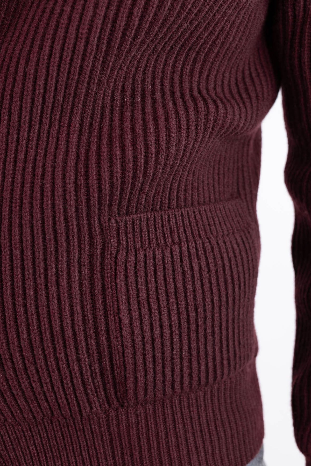 MC GEORGE OF SCOTLAND Cardigan Sciallato Lana Cashmere Burgundy
