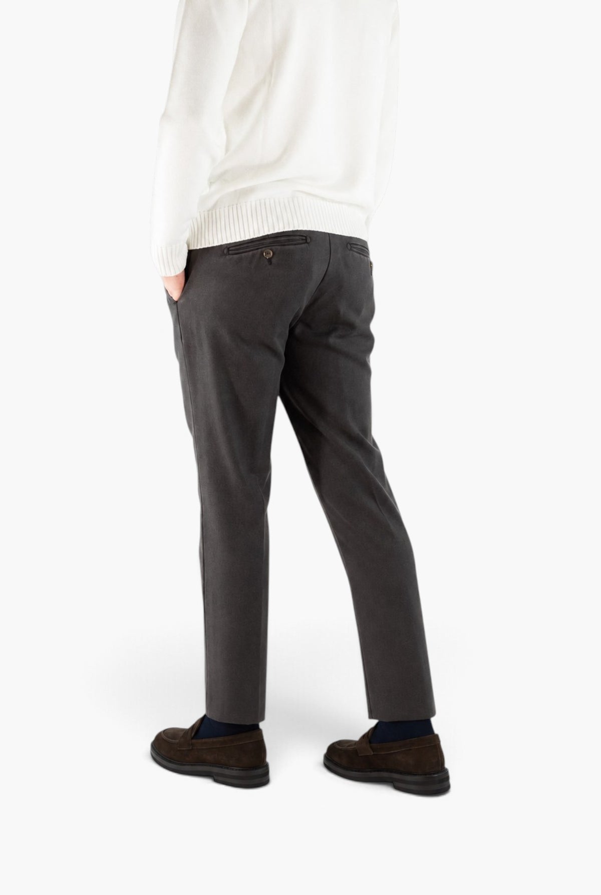 MYTHS Pantaloni Lana Washed Testa Moro