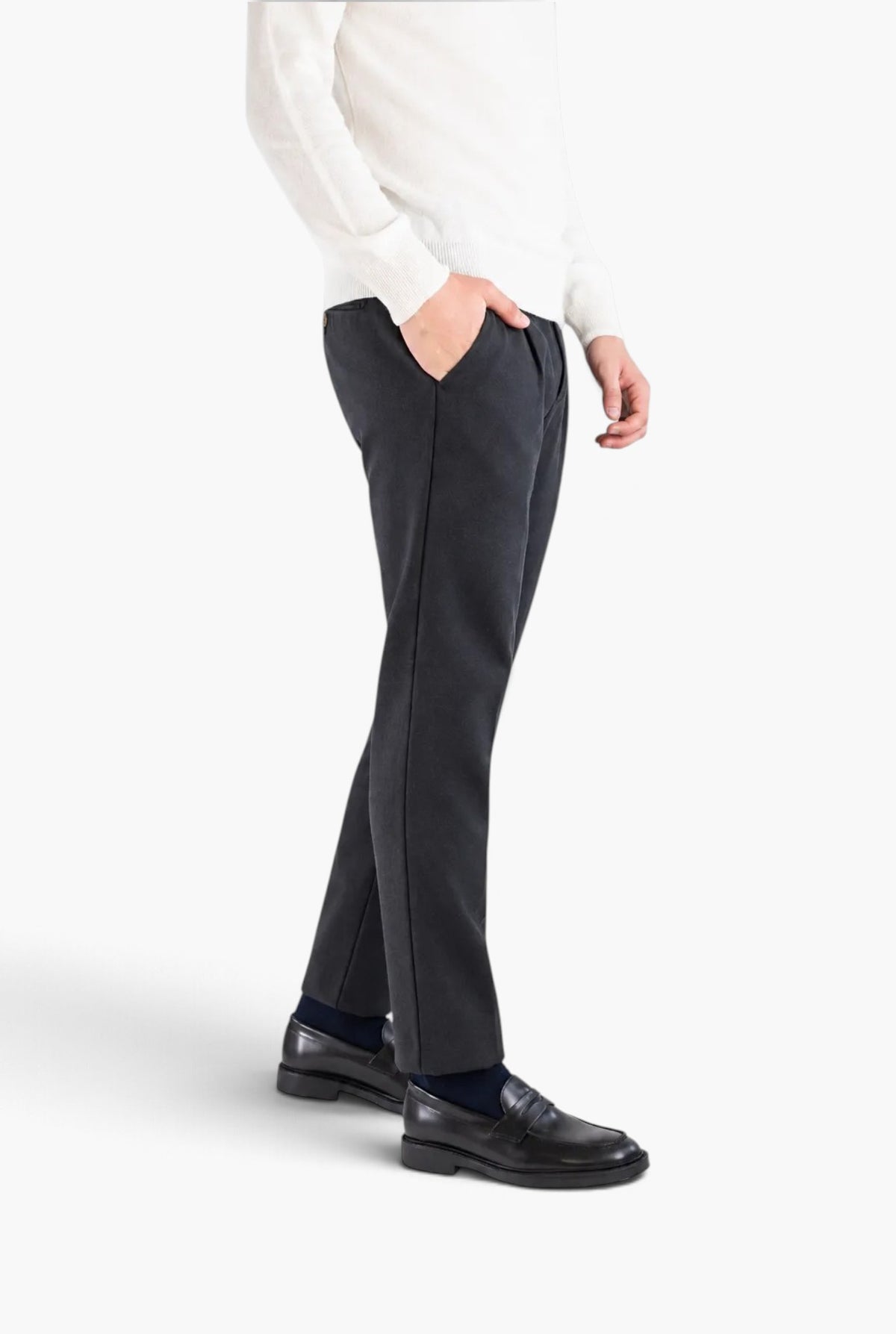 MYTHS Pantaloni Lana Washed Nero