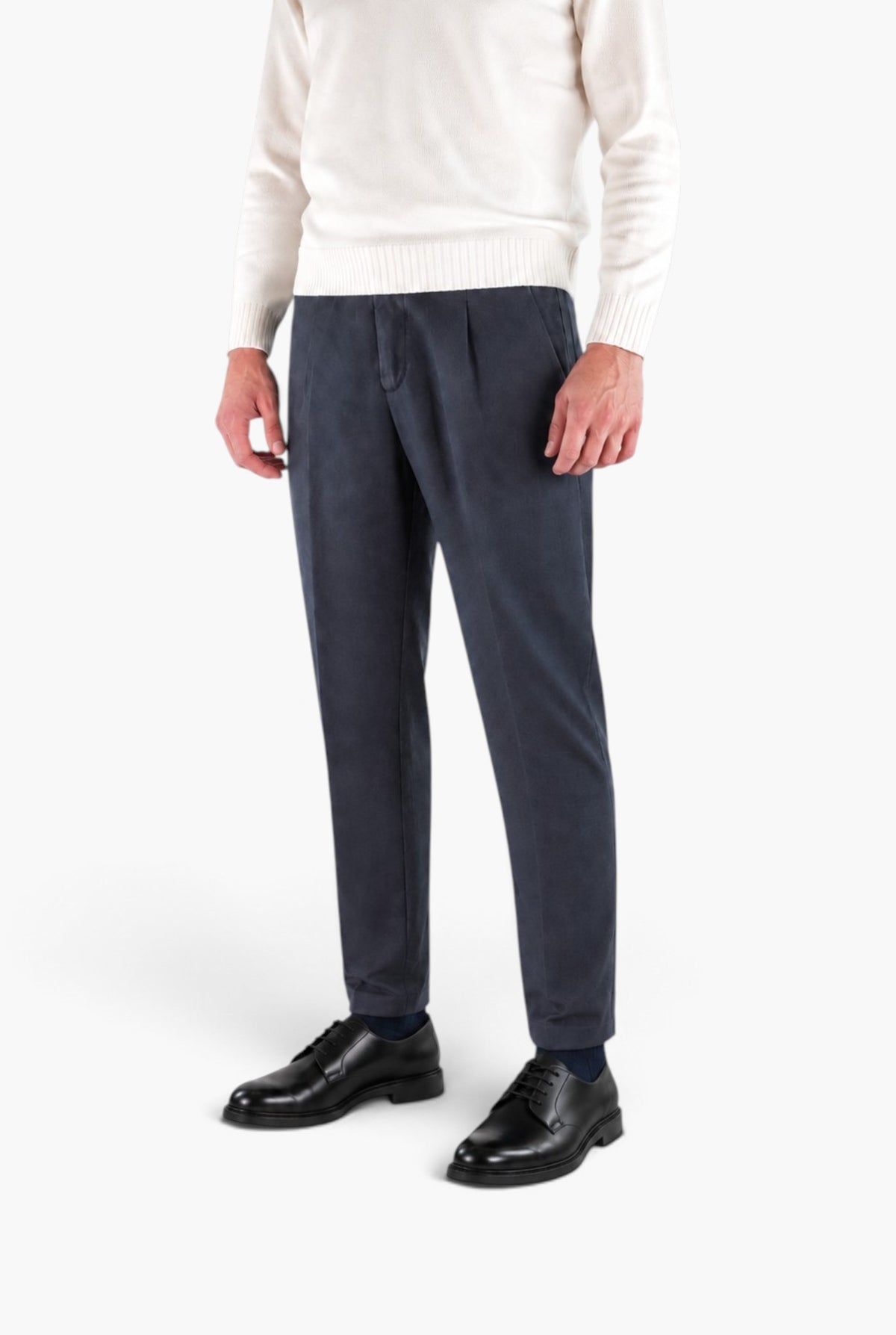 MYTHS Pantaloni Vintage Wool Cashmere Blu
