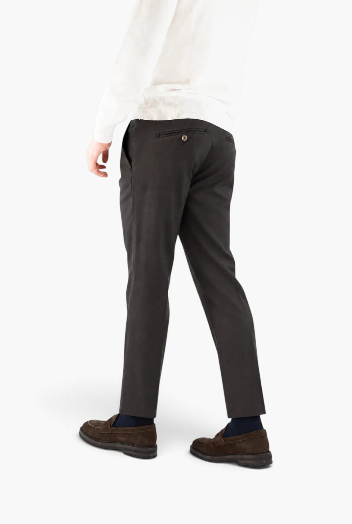 MYTHS Pantaloni Lana Cashmere Washed Moro