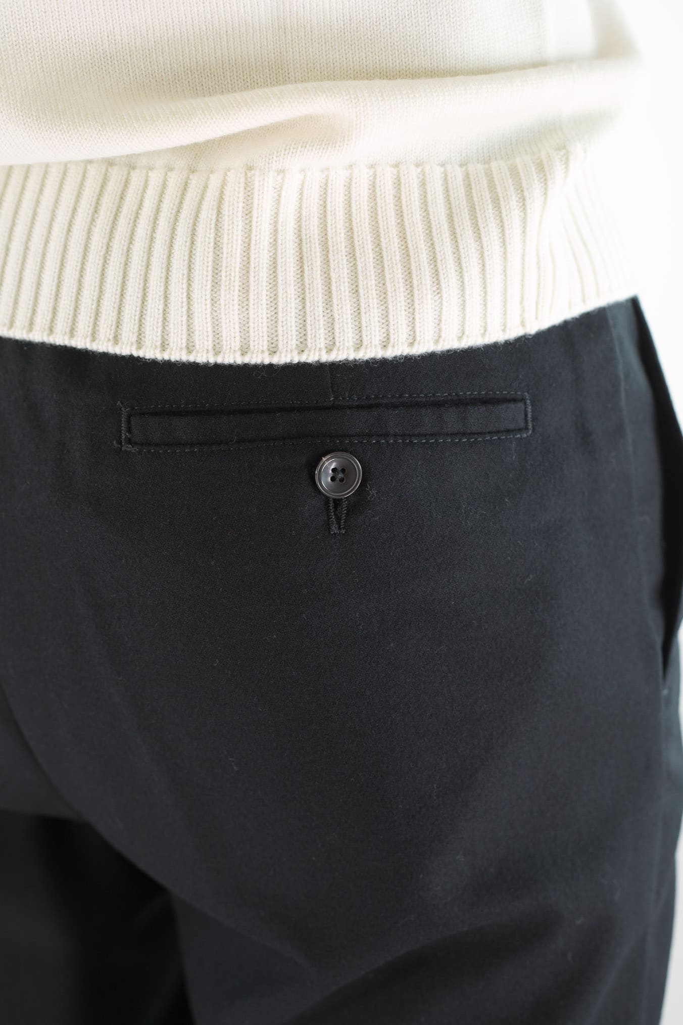PESCAROLO Pantaloni "Evo" Lana Cashmere Nero