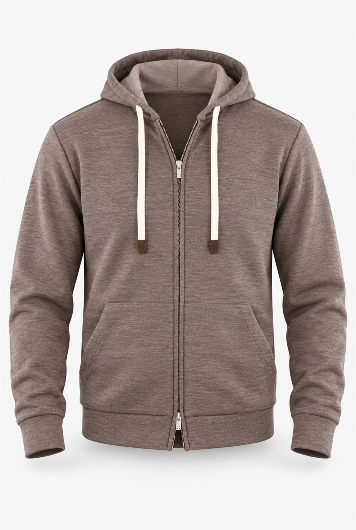 PESCAROLO Felpa Cappuccio "Mike" Jersey Lana Tortora