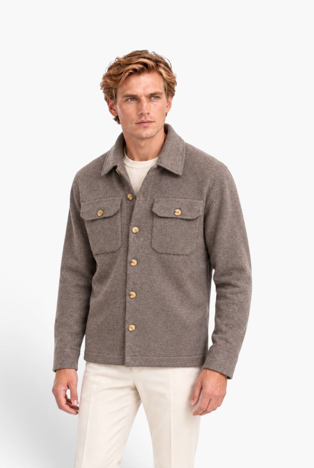 PIACENZA 1733 Overshirt Cashmere Tortora
