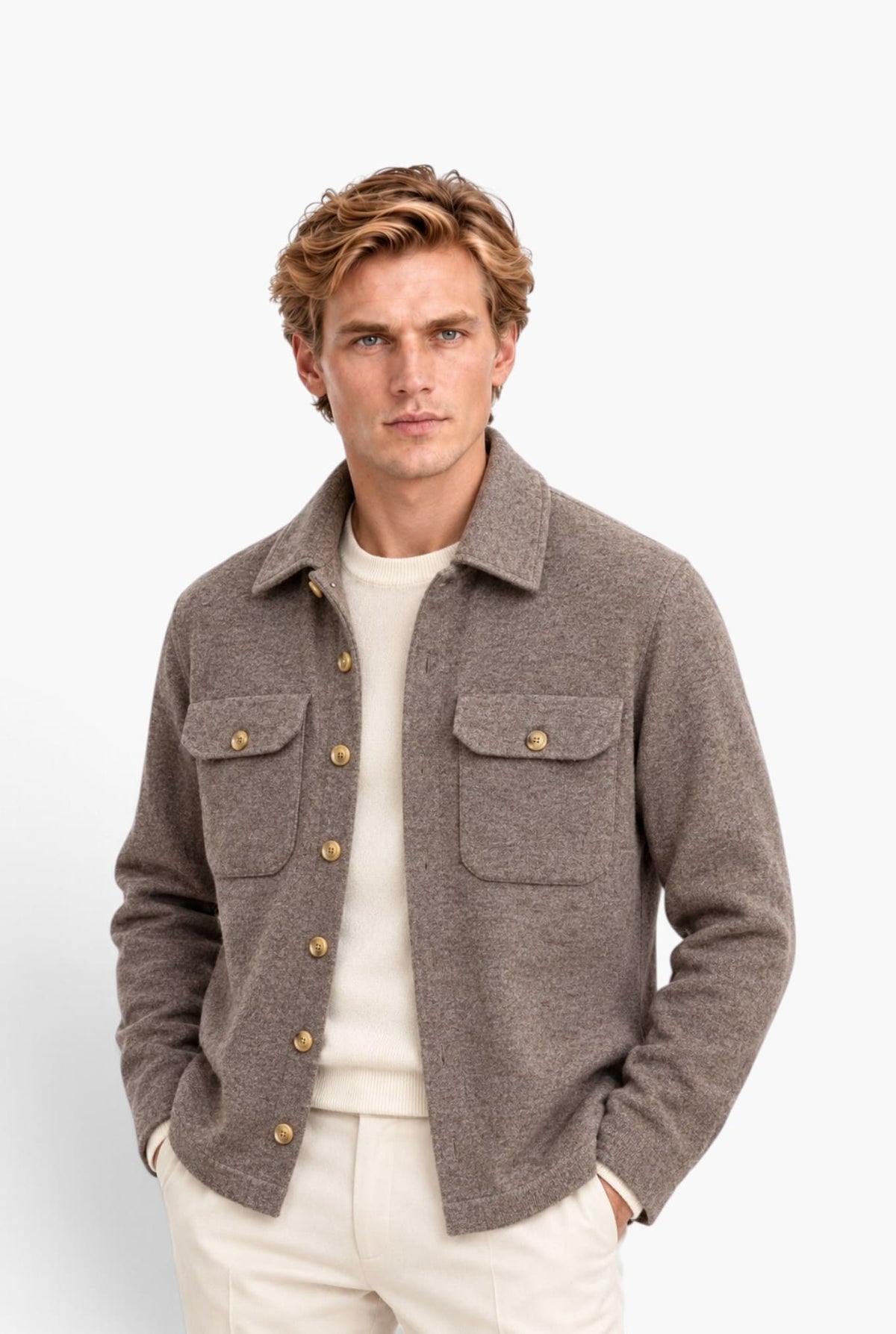 PIACENZA 1733 Overshirt Cashmere Tortora