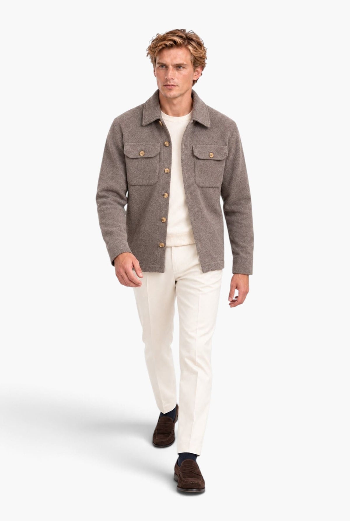 PIACENZA 1733 Overshirt Cashmere Tortora
