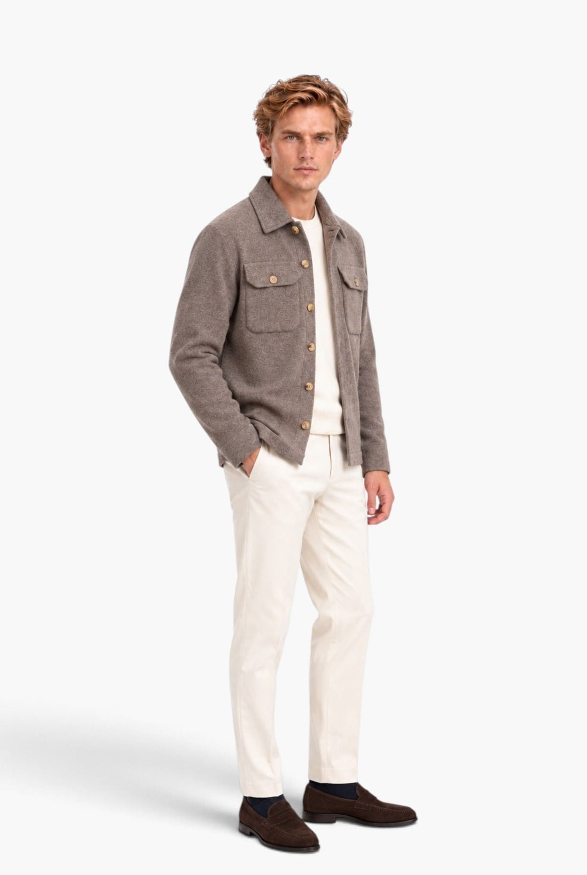PIACENZA 1733 Overshirt Cashmere Tortora