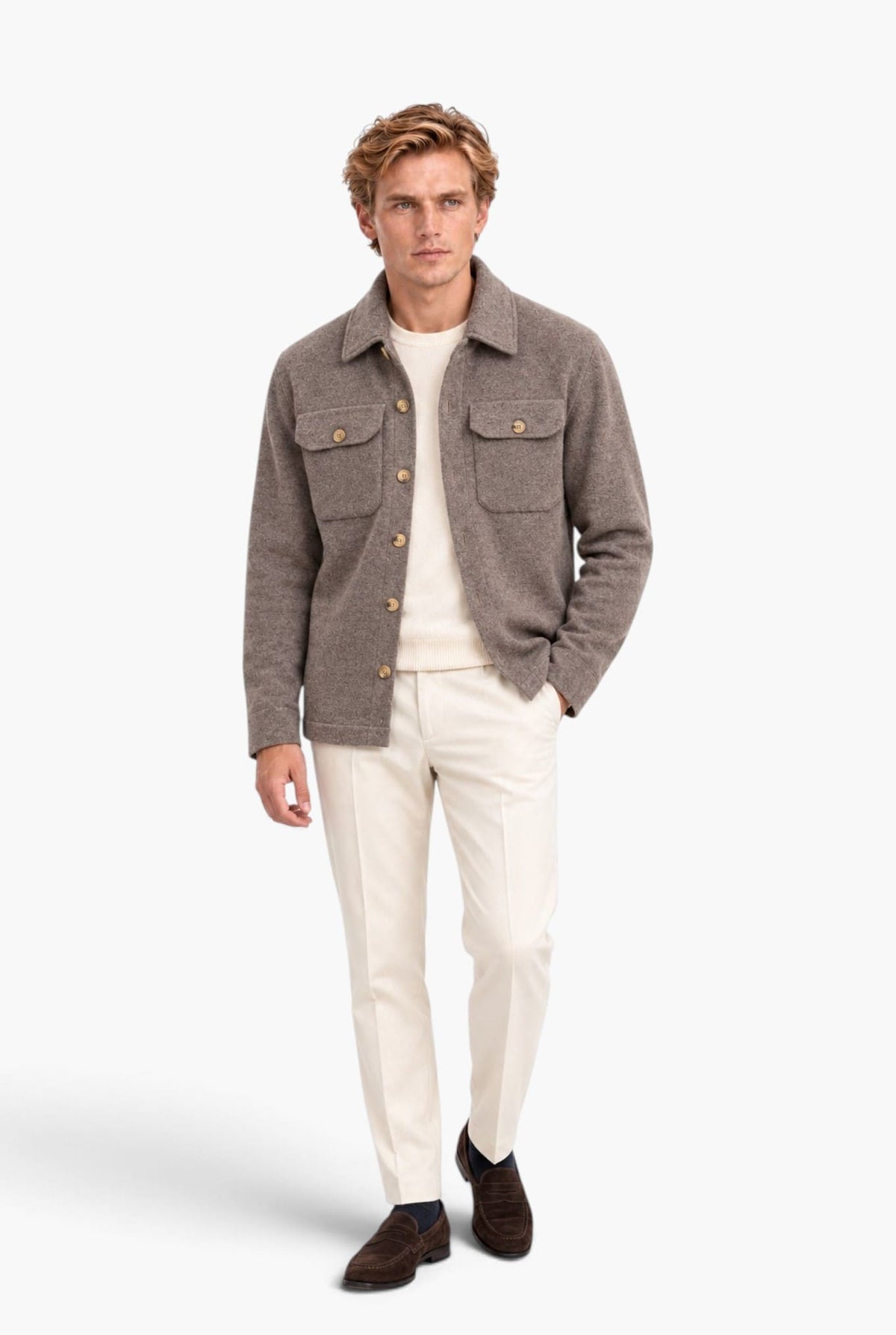 PIACENZA 1733 Overshirt Cashmere Tortora