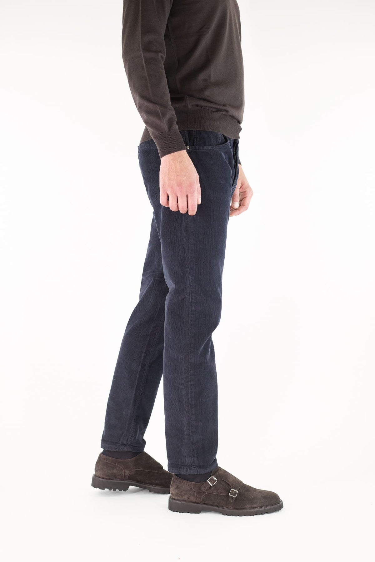 PT Pantaloni Velluto "Reggae" 5 Tasche Blu