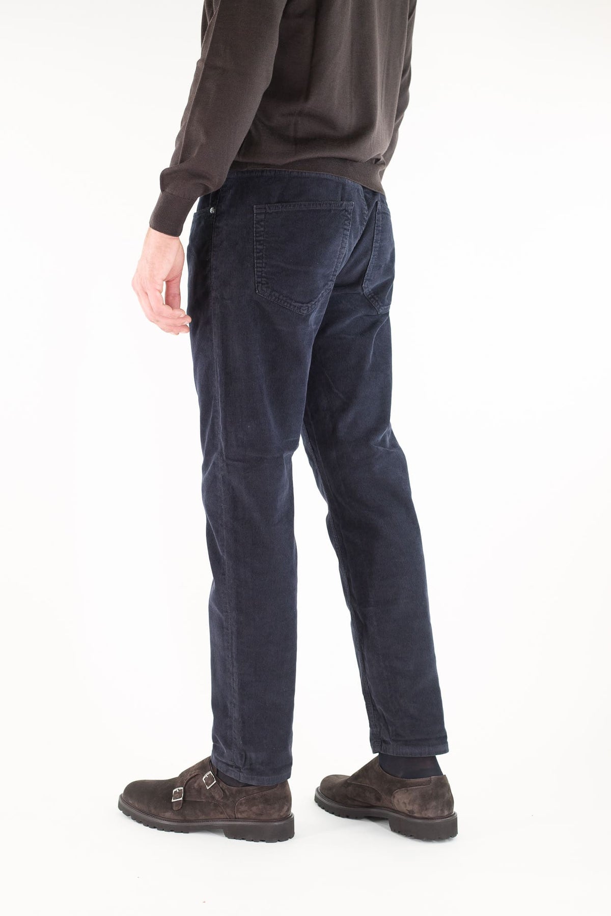 PT Pantaloni Velluto "Reggae" 5 Tasche Blu