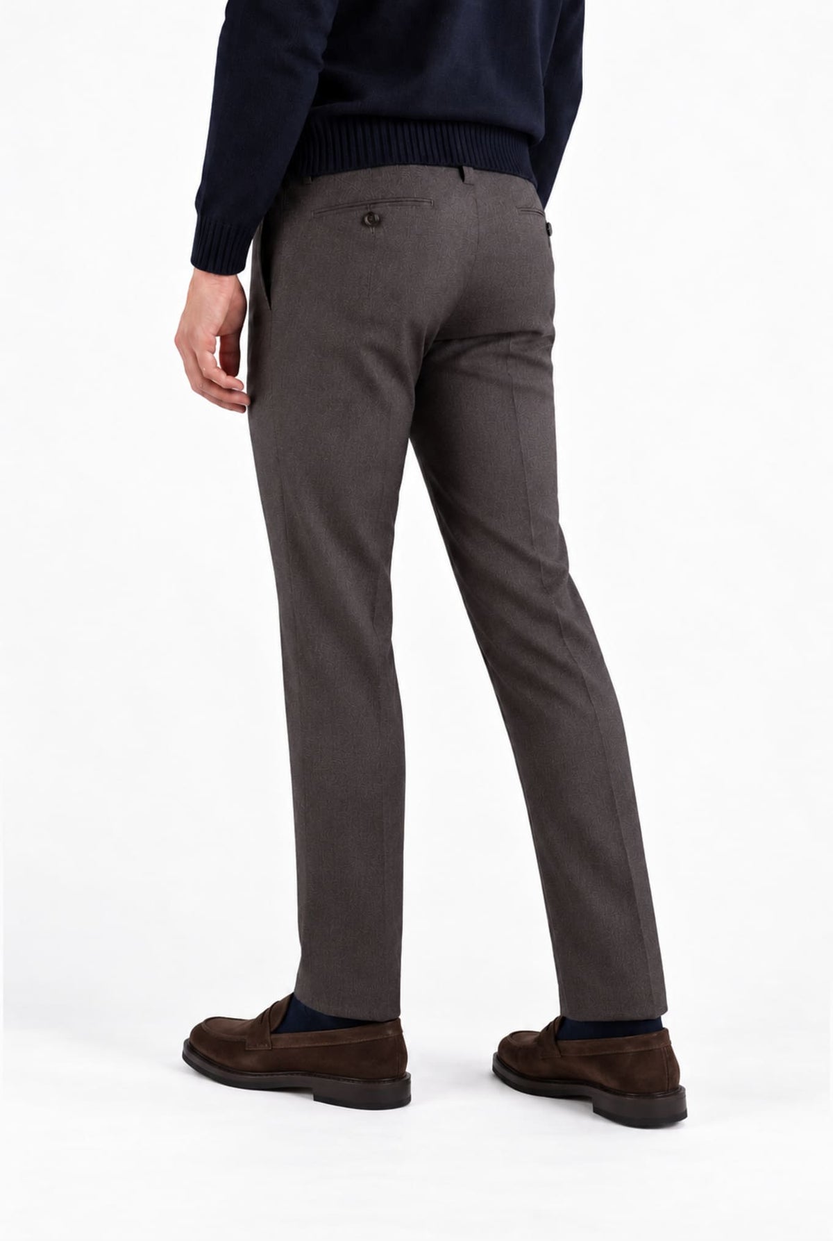 PT Pantaloni Flanella Lana Marrone