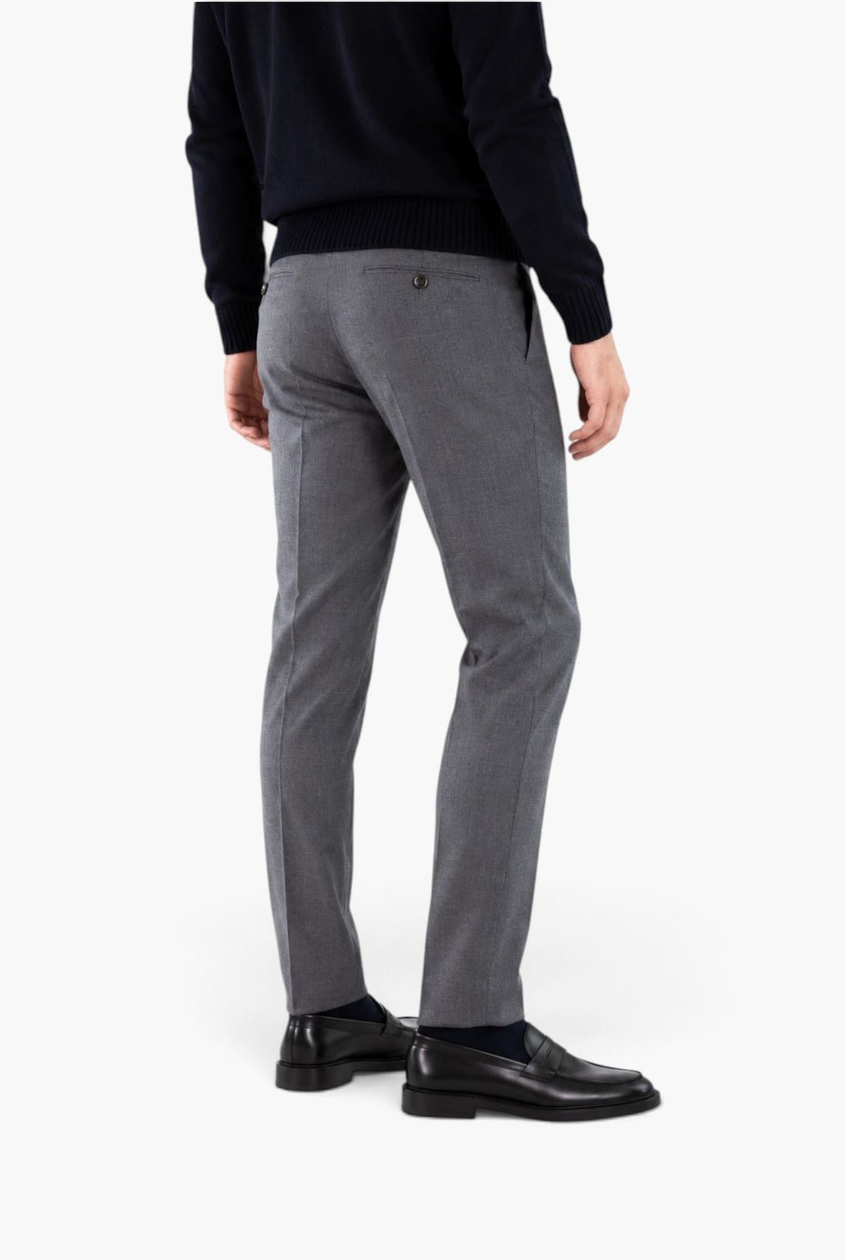 PT Pantaloni Flanella Lana Grigio Medio