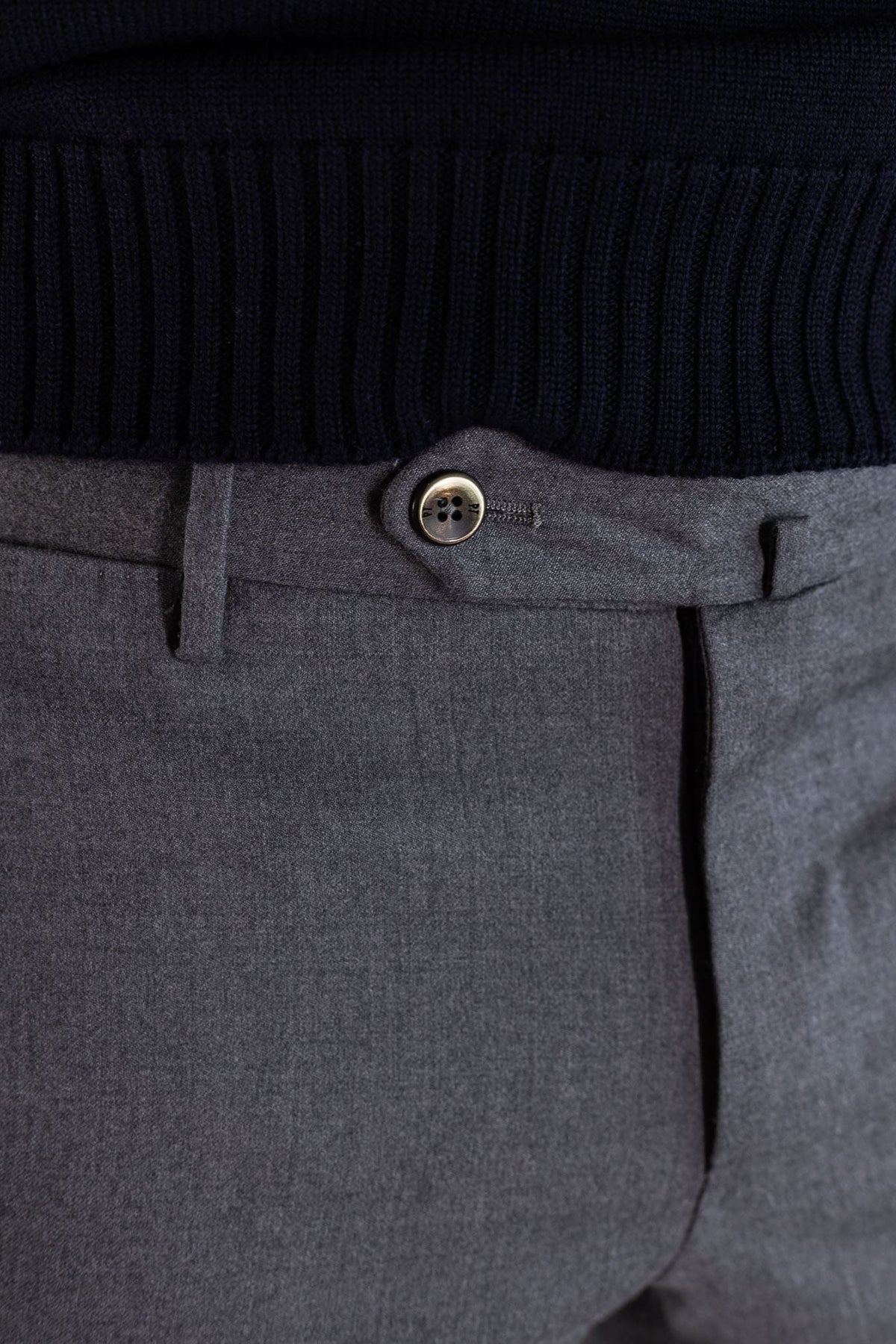 PT Pantaloni Flanella Lana Grigio Medio