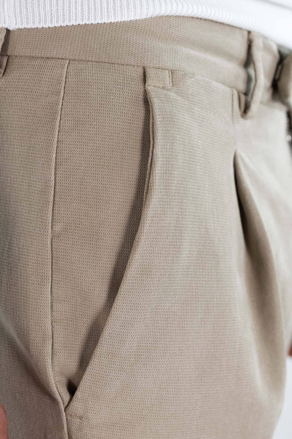 PT Pantaloni "Edge" Rebel Fit Cotone Beige