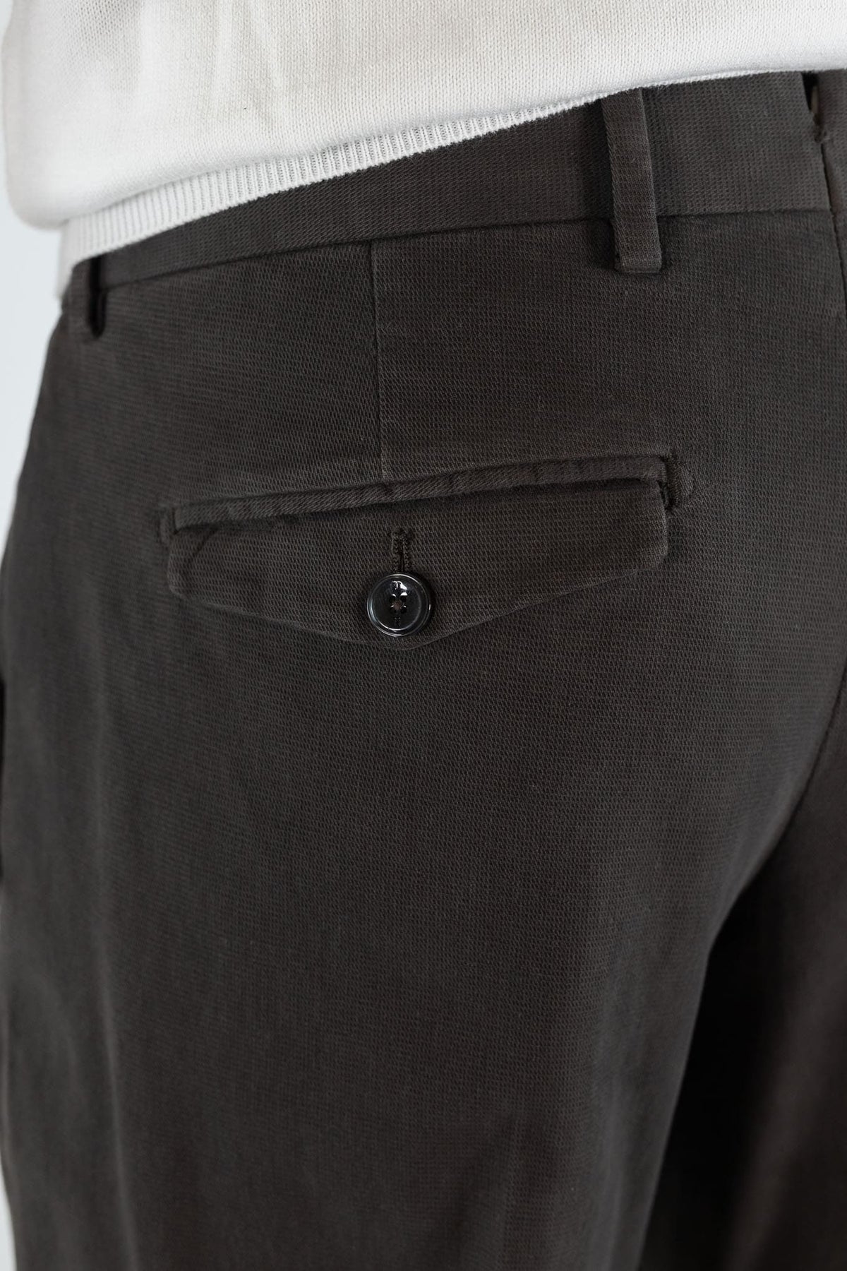 PT Pantaloni "Edge" Rebel Fit Cotone Moro