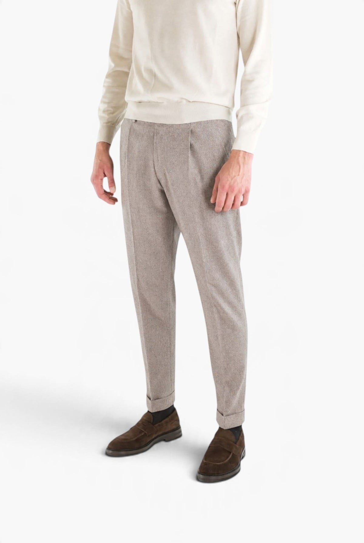 PT Pantaloni "Edge Rebel" Lana Cashmere Beige