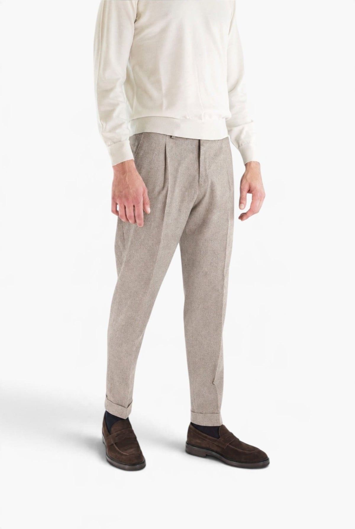 PT Pantaloni "Edge Rebel" Lana Cashmere Beige
