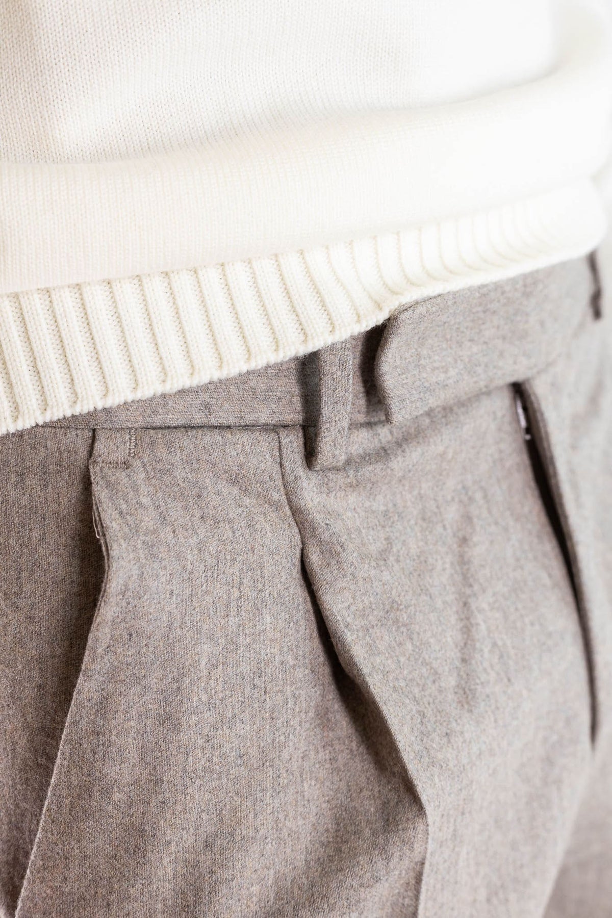 PT Pantaloni "Edge Rebel" Lana Cashmere Beige
