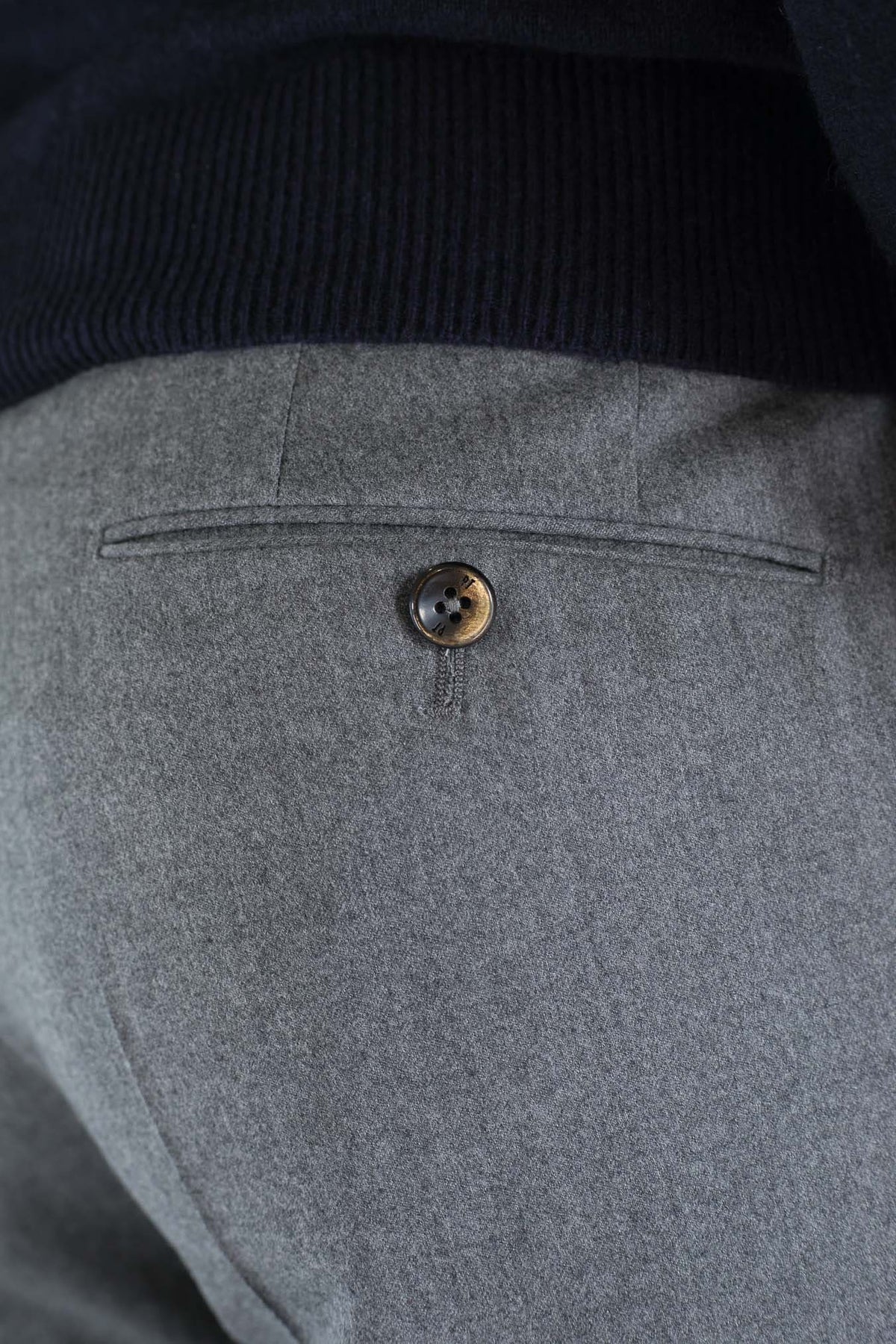 PT Pantaloni Lana Seta Grigio Chiaro
