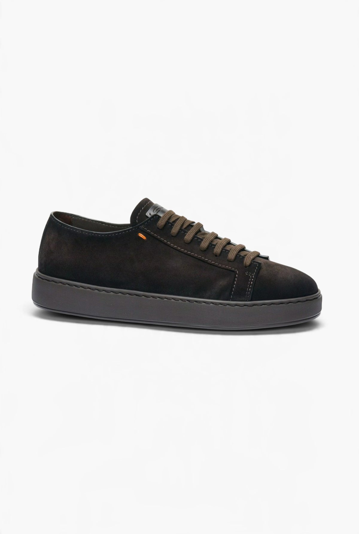 SANTONI Sneaker "Damps" Suede Testa Moro