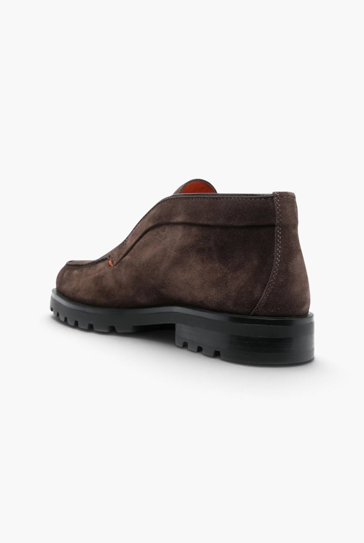 SANTONI Polacchine "Rock" Suede Testa Moro