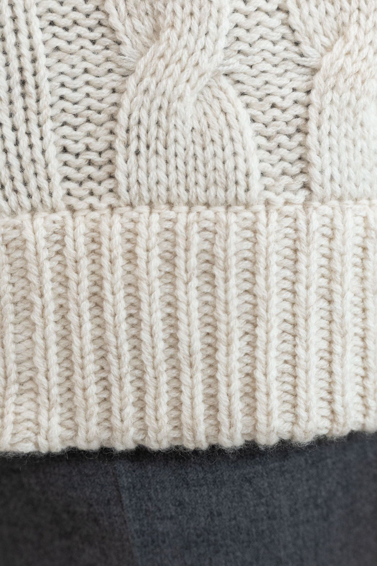 SETTEFILI CASHMERE Cardigan Doppiopetto a Trecce Lana Cashmere Panna