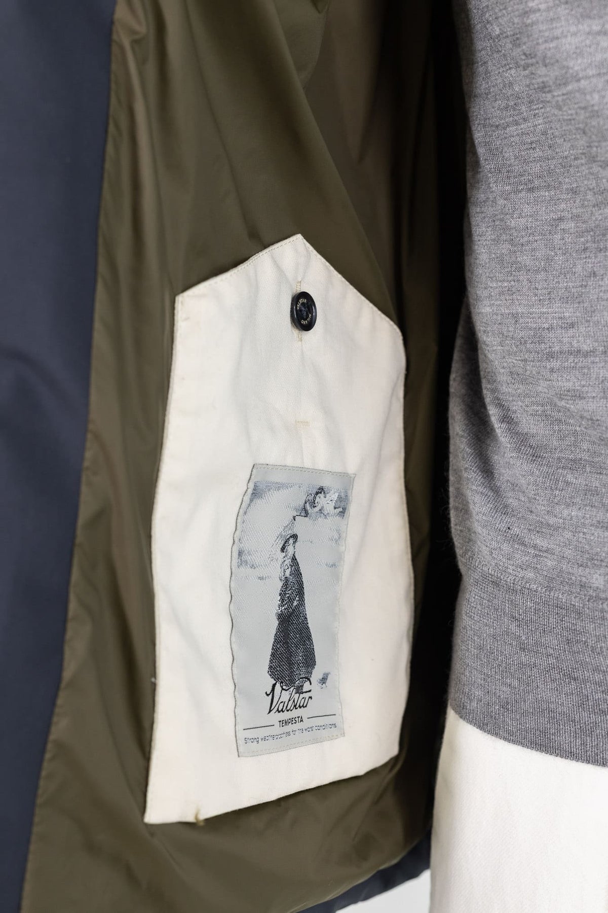 VALSTAR Field Jacket "Brera" Microfibra Blu Navy