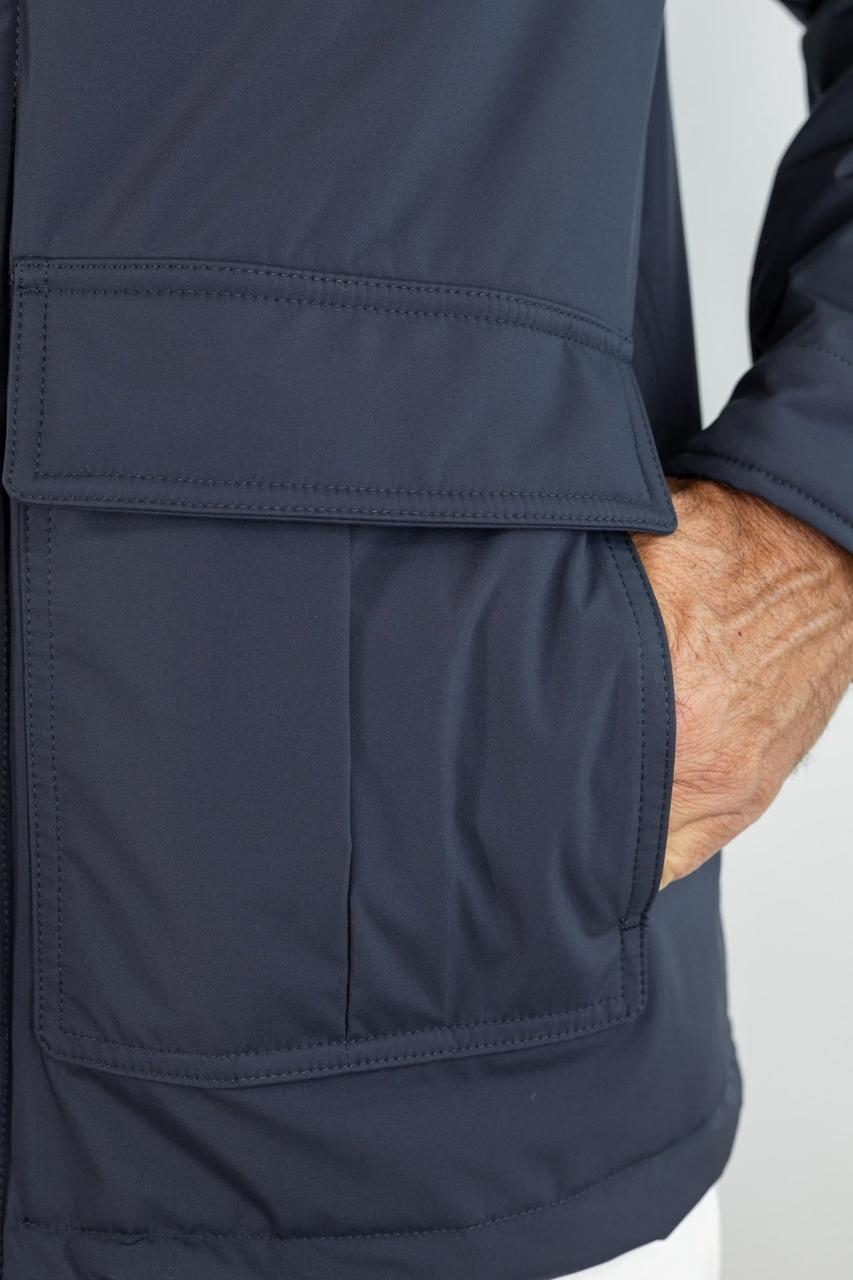 VALSTAR Field Jacket "Brera" Microfibra Blu Navy