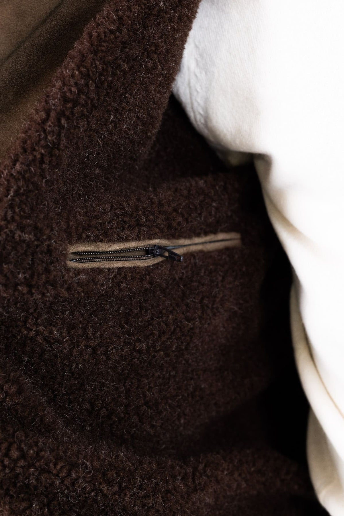 VOLFAGLI Bomber Suede Marrone Foderato