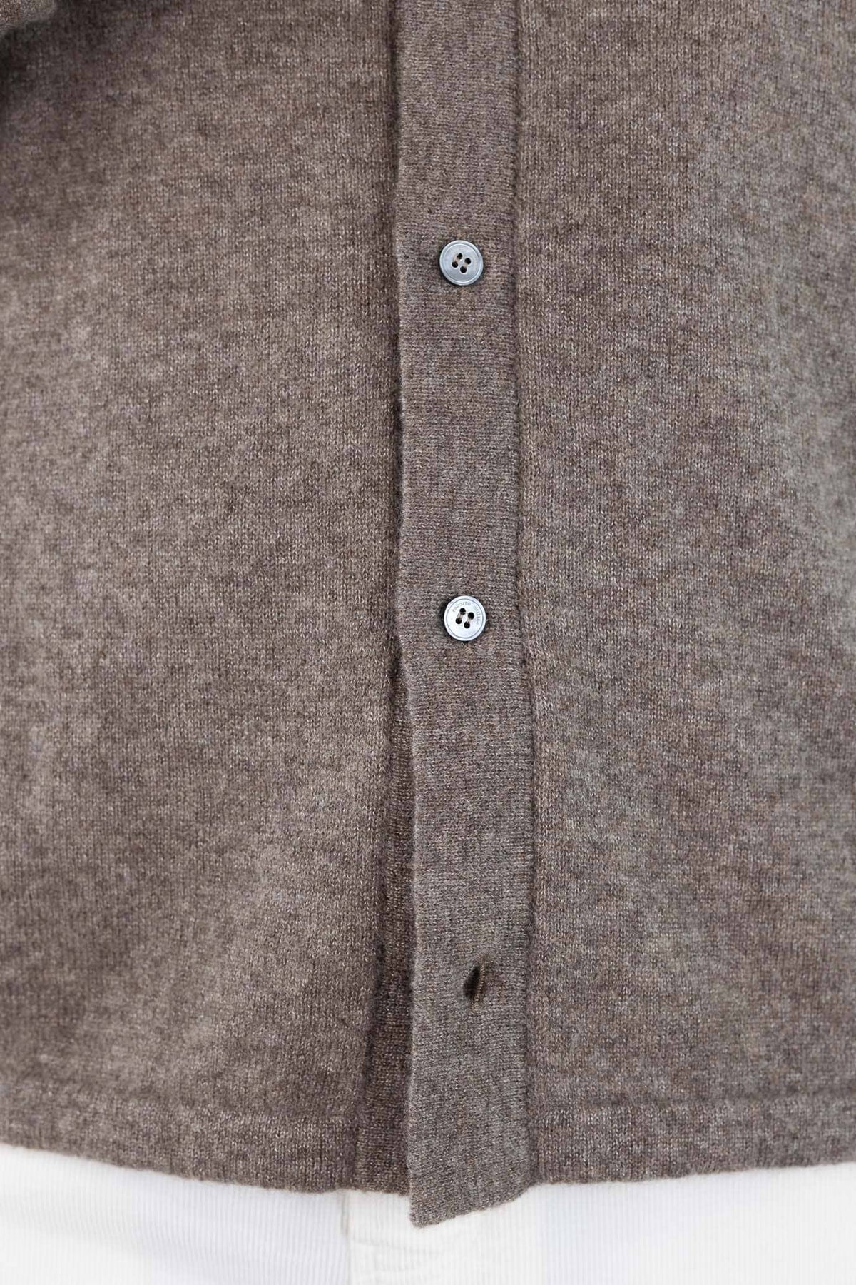 Overshirt Cashmere Seta Tortora ROBERTO COLLINA