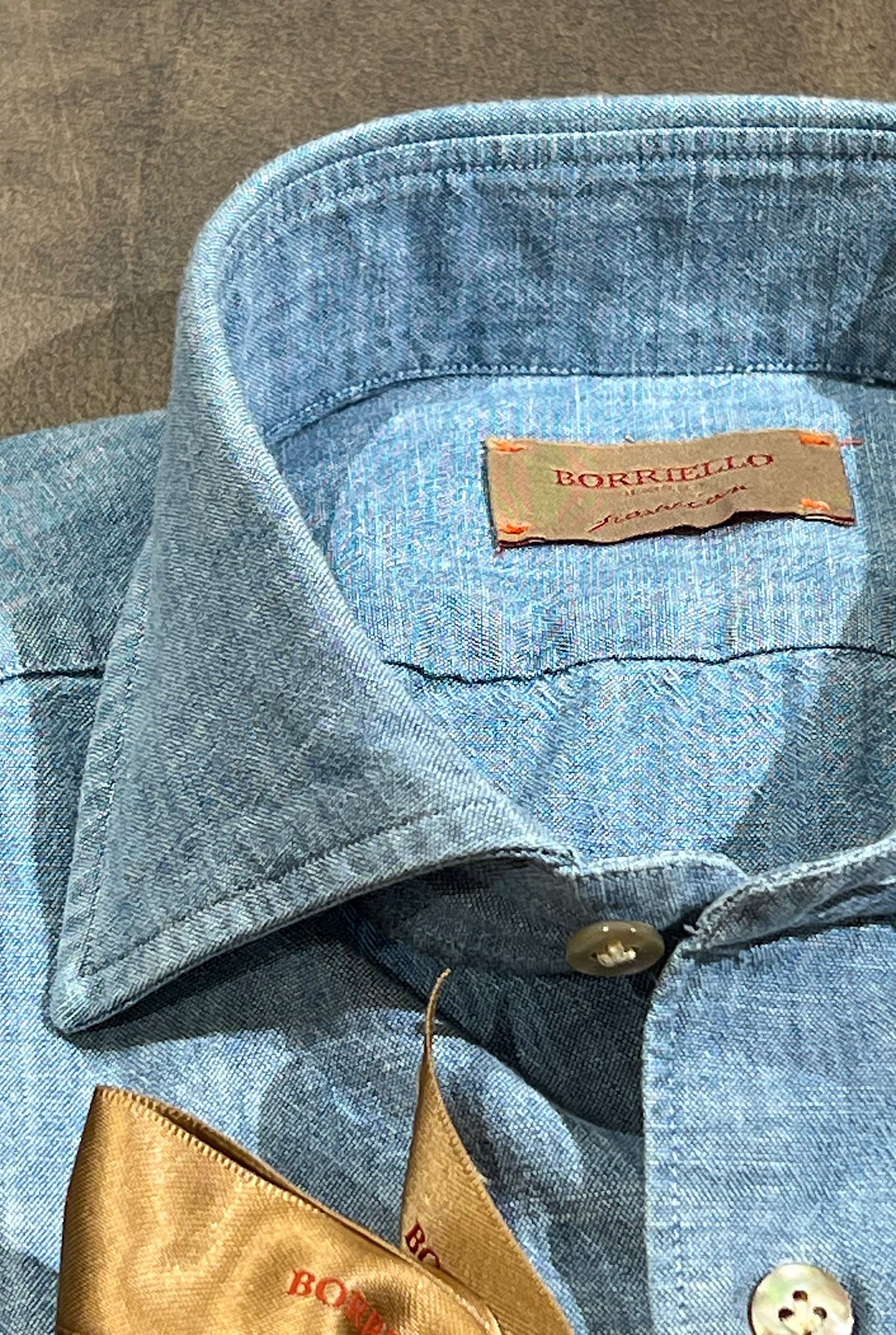 BORRIELLO Camicia Denim Chambray