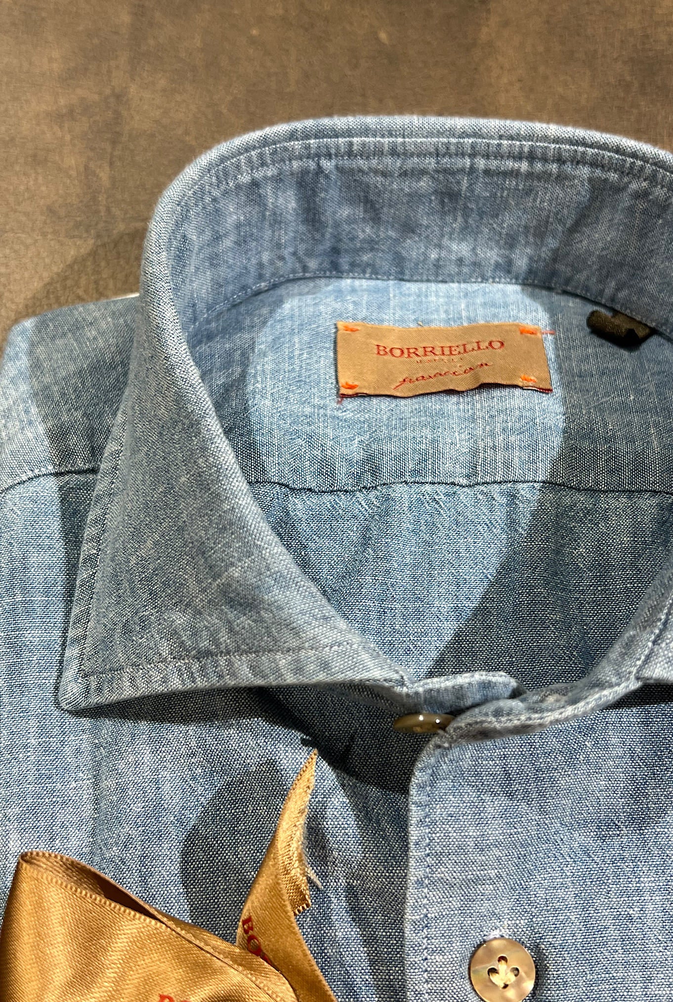 BORRIELLO Camicia Denim Chambray
