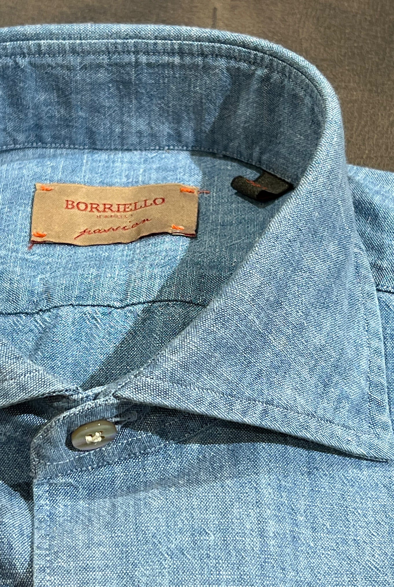 BORRIELLO Camicia Denim Chambray