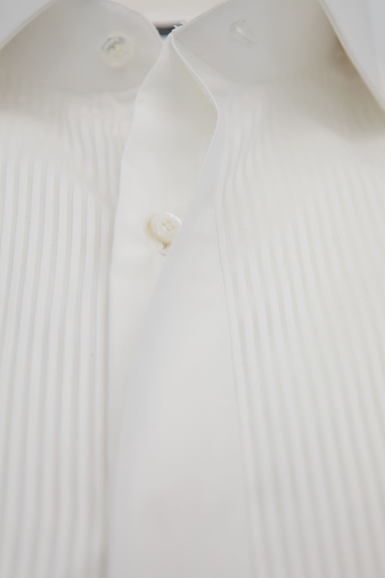 FINAMORE Camicia "Tuxedo" Smoking Bianca