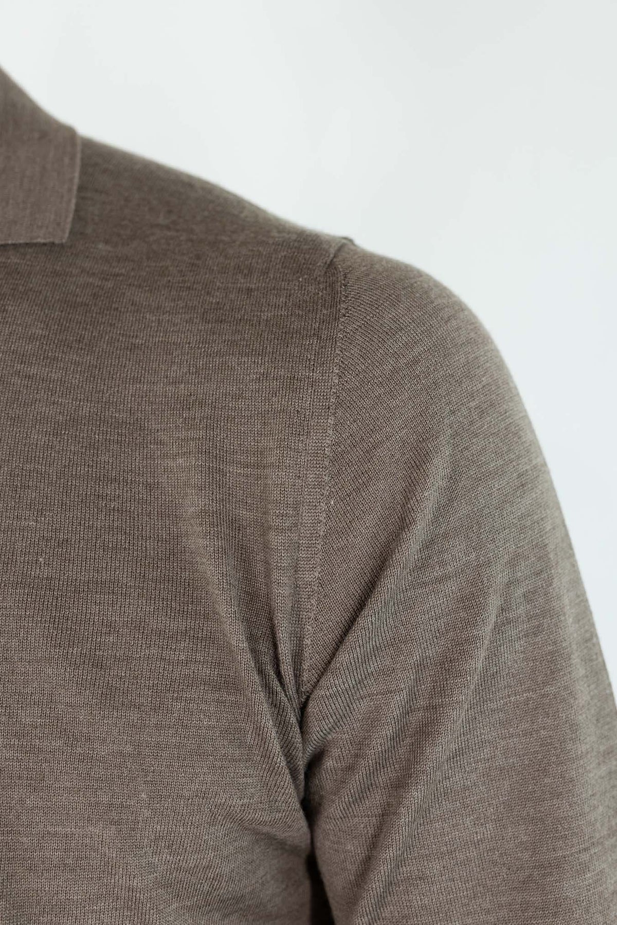 OTTAVIANI Polo "Wish" Skipper Merinos Tortora