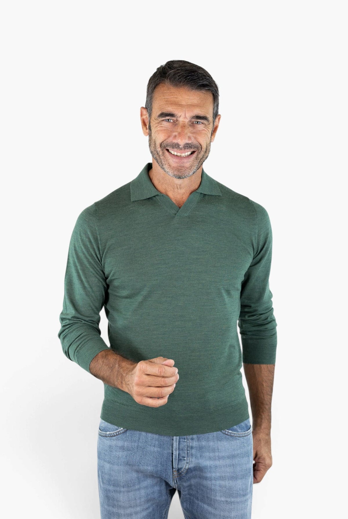 OTTAVIANI Polo "Wish" Skipper Merinos Verde