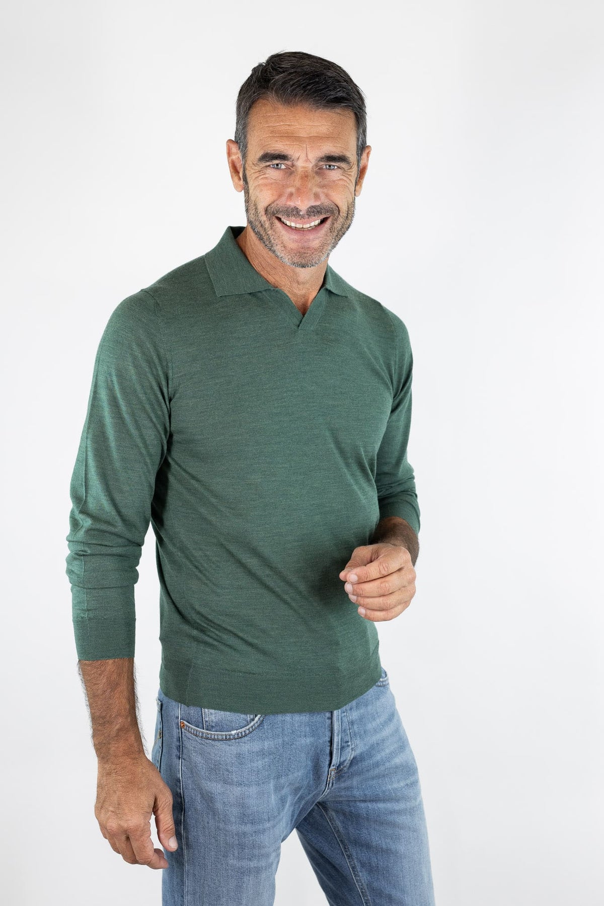 OTTAVIANI Polo "Wish" Skipper Merinos Verde