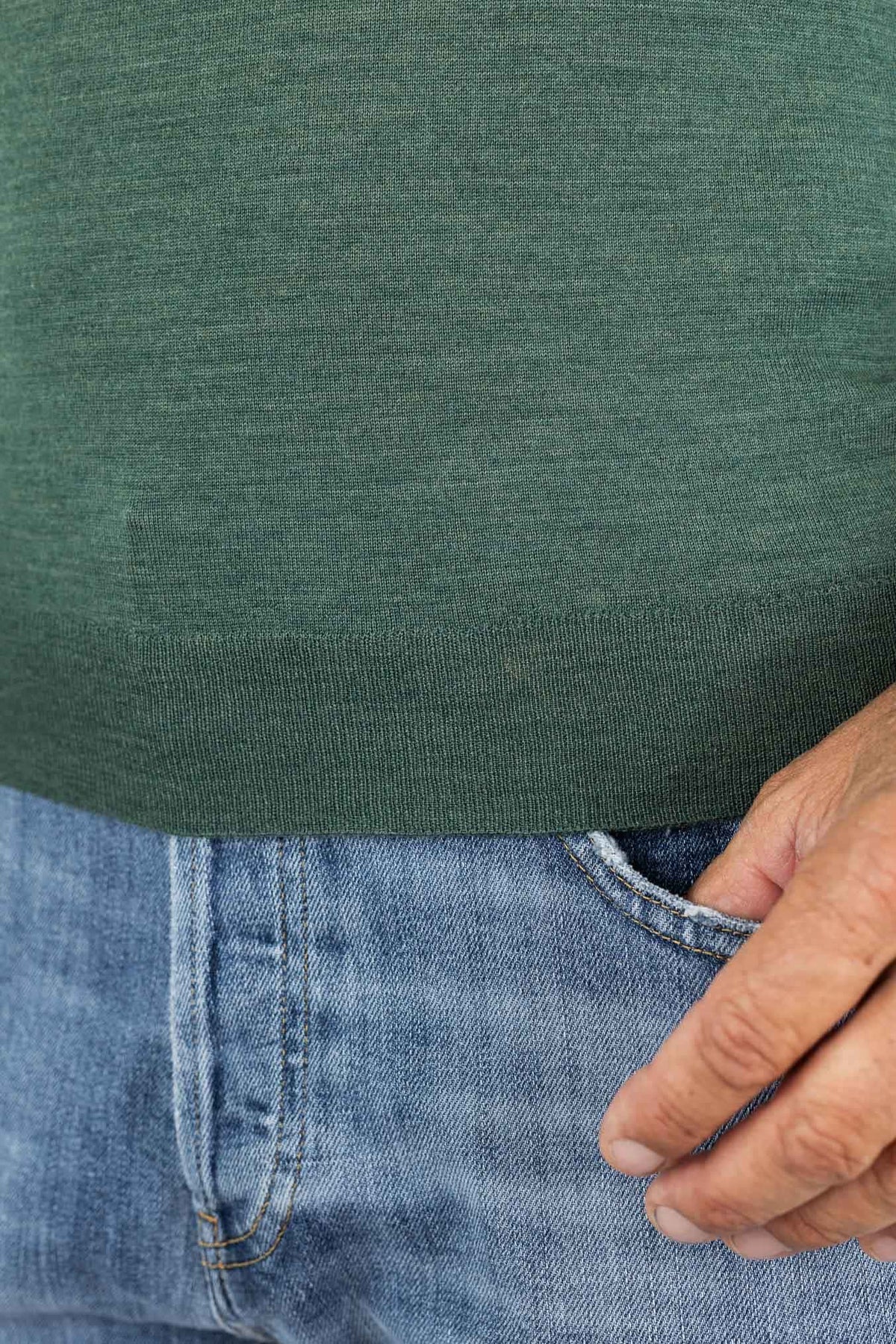 OTTAVIANI Polo "Wish" Skipper Merinos Verde