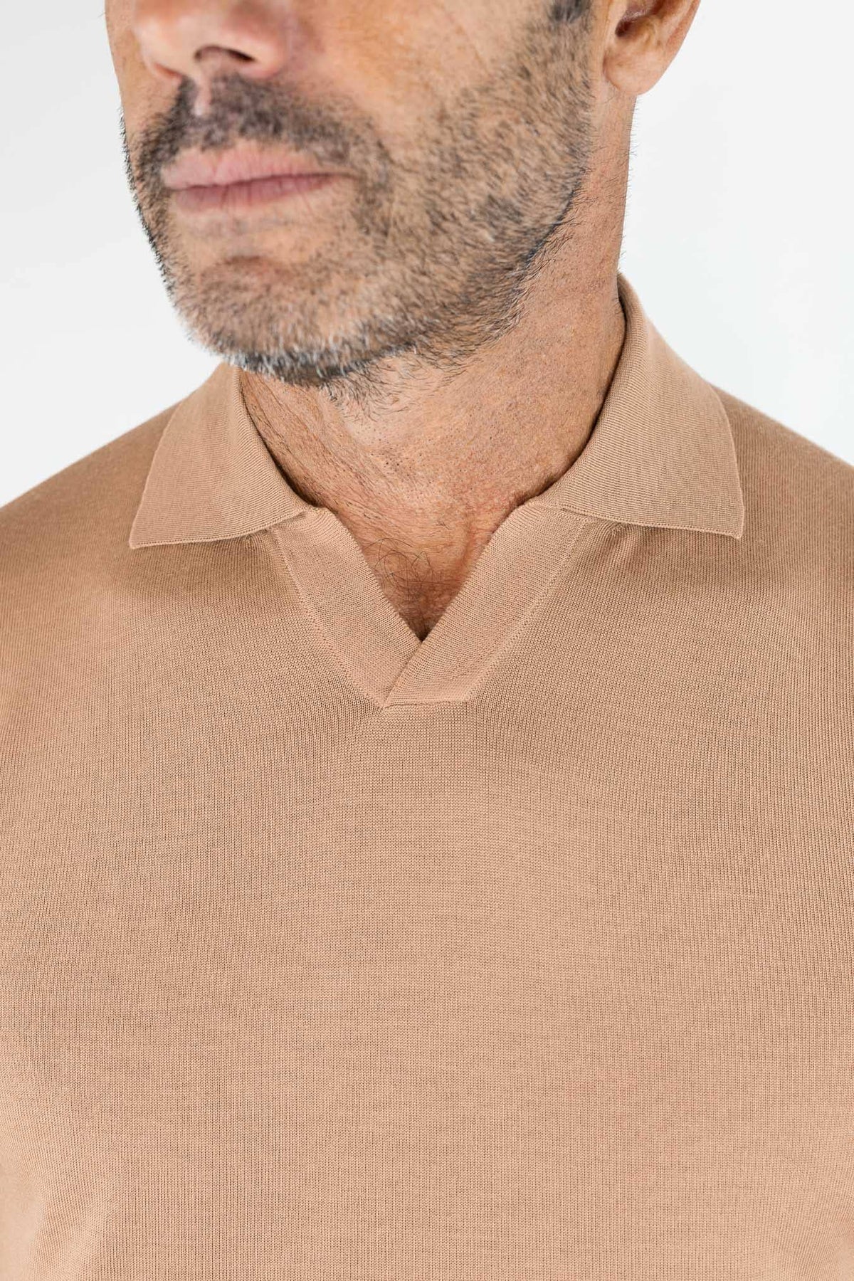 OTTAVIANI Polo "Wish" Skipper Merinos Camel