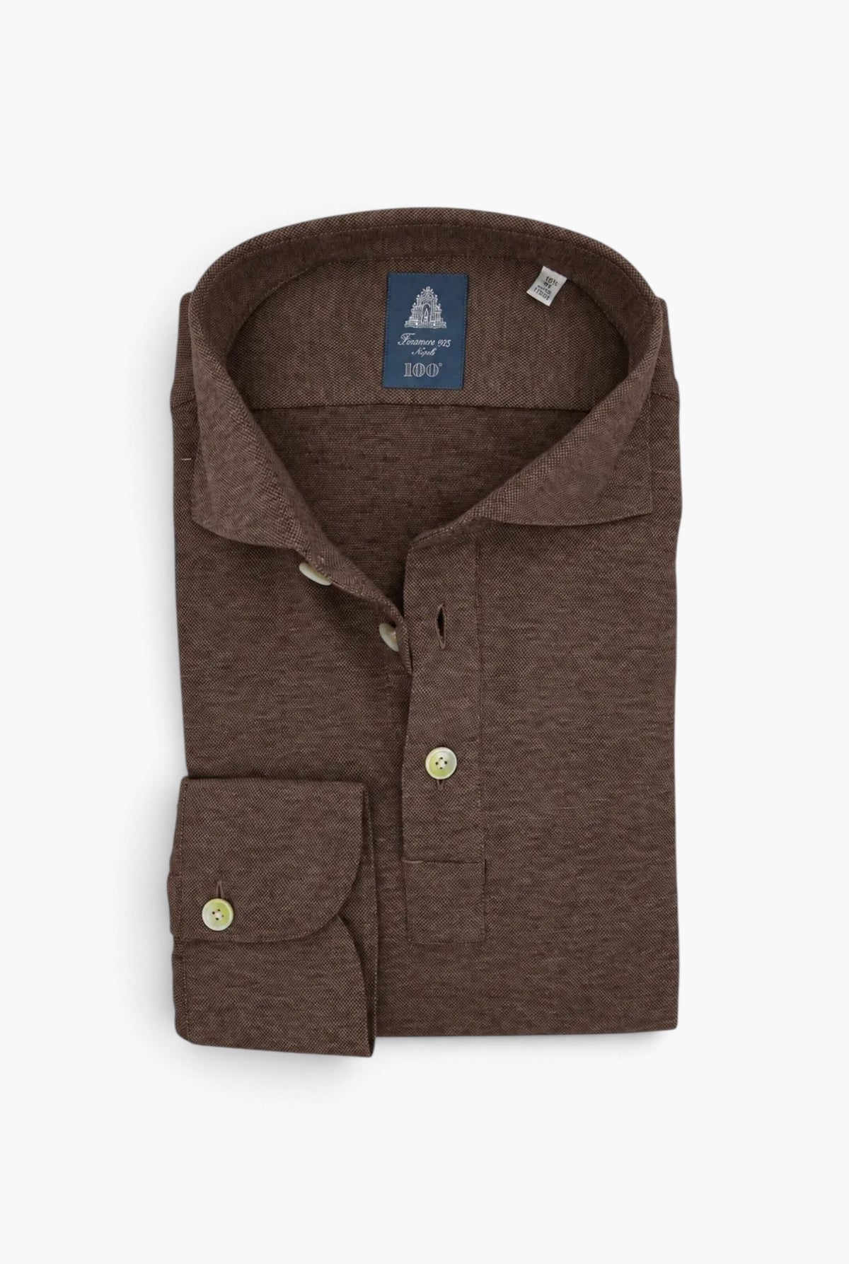 Polo "Orlando" Jersey Cotone Cashmere Moro FINAMORE
