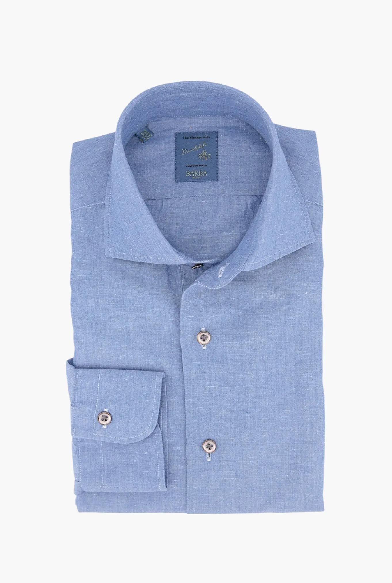 Camicia Dandy Life Denim Cotone e Lino