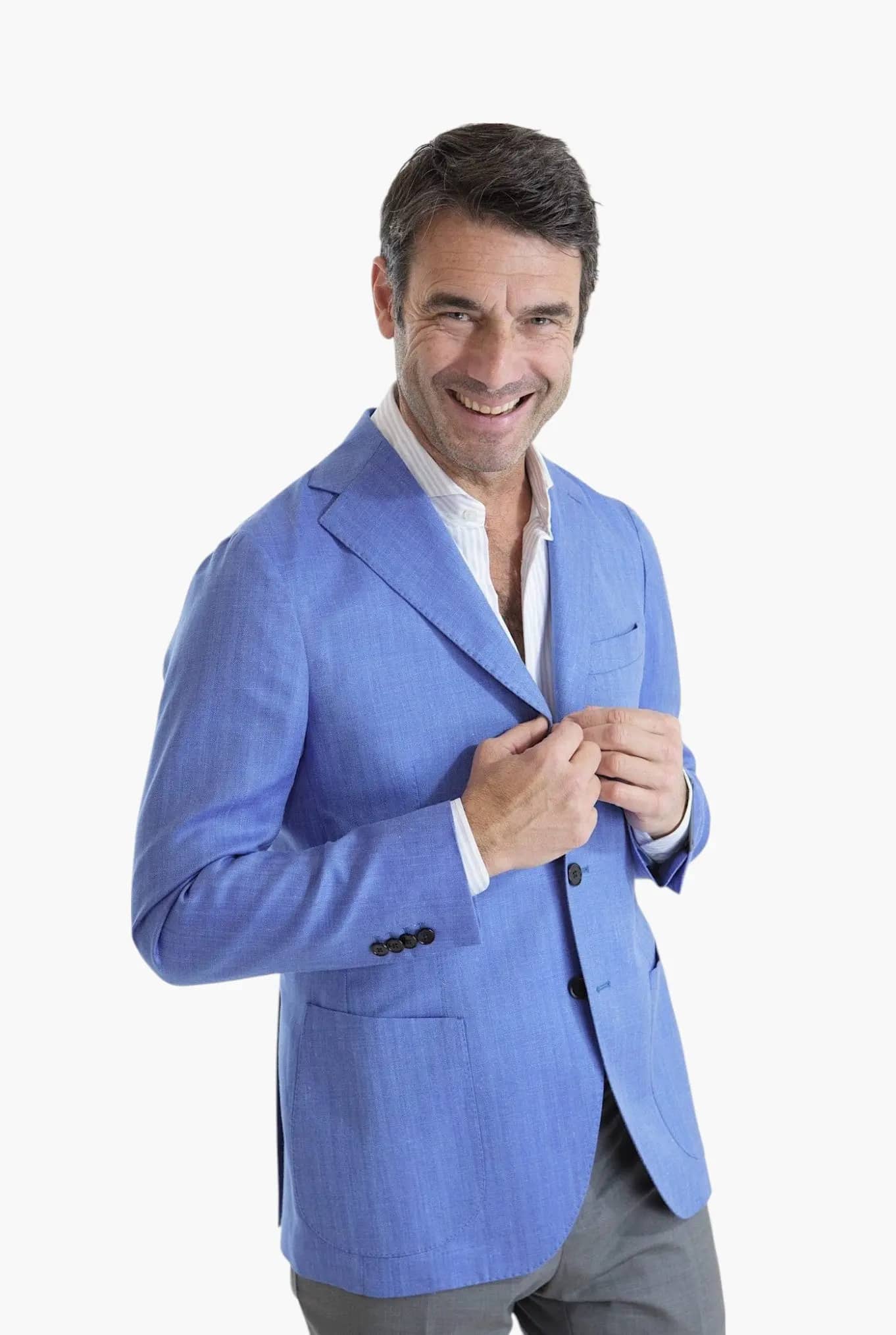 Giacca Spigata tessuto Loro Piana - Guarino Store
