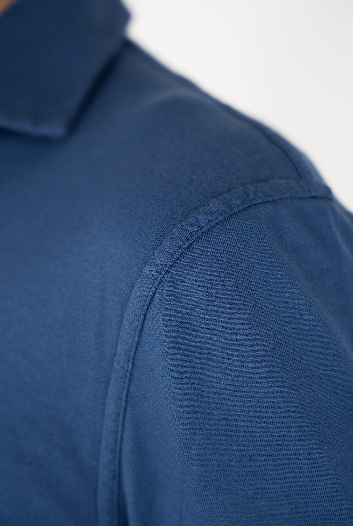 FEDELI Polo Maniche Lunghe mod. Zero Cotone Blu FEDELI