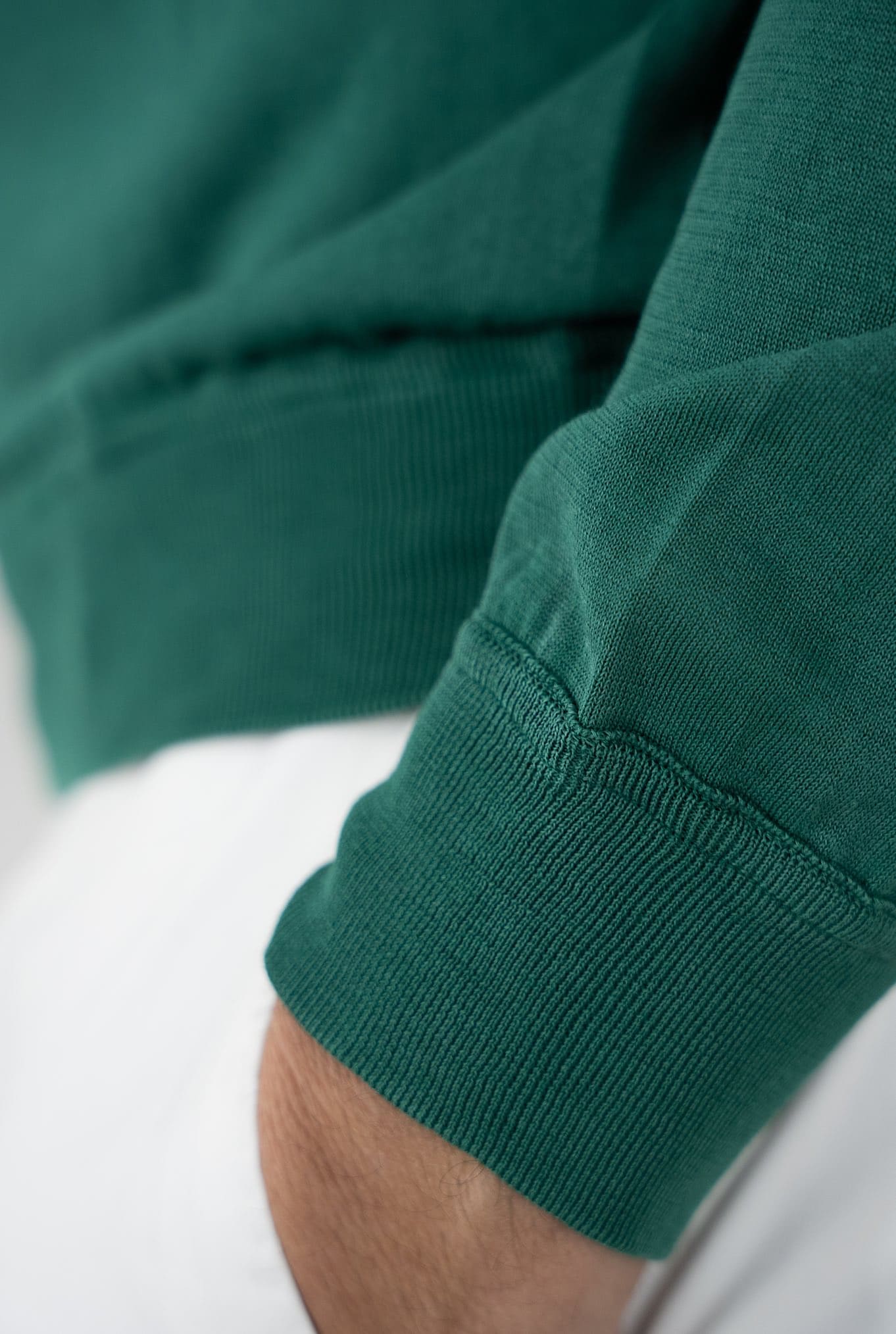 Maglia Girocollo Taglio Felpa Verde - Guarino Store
