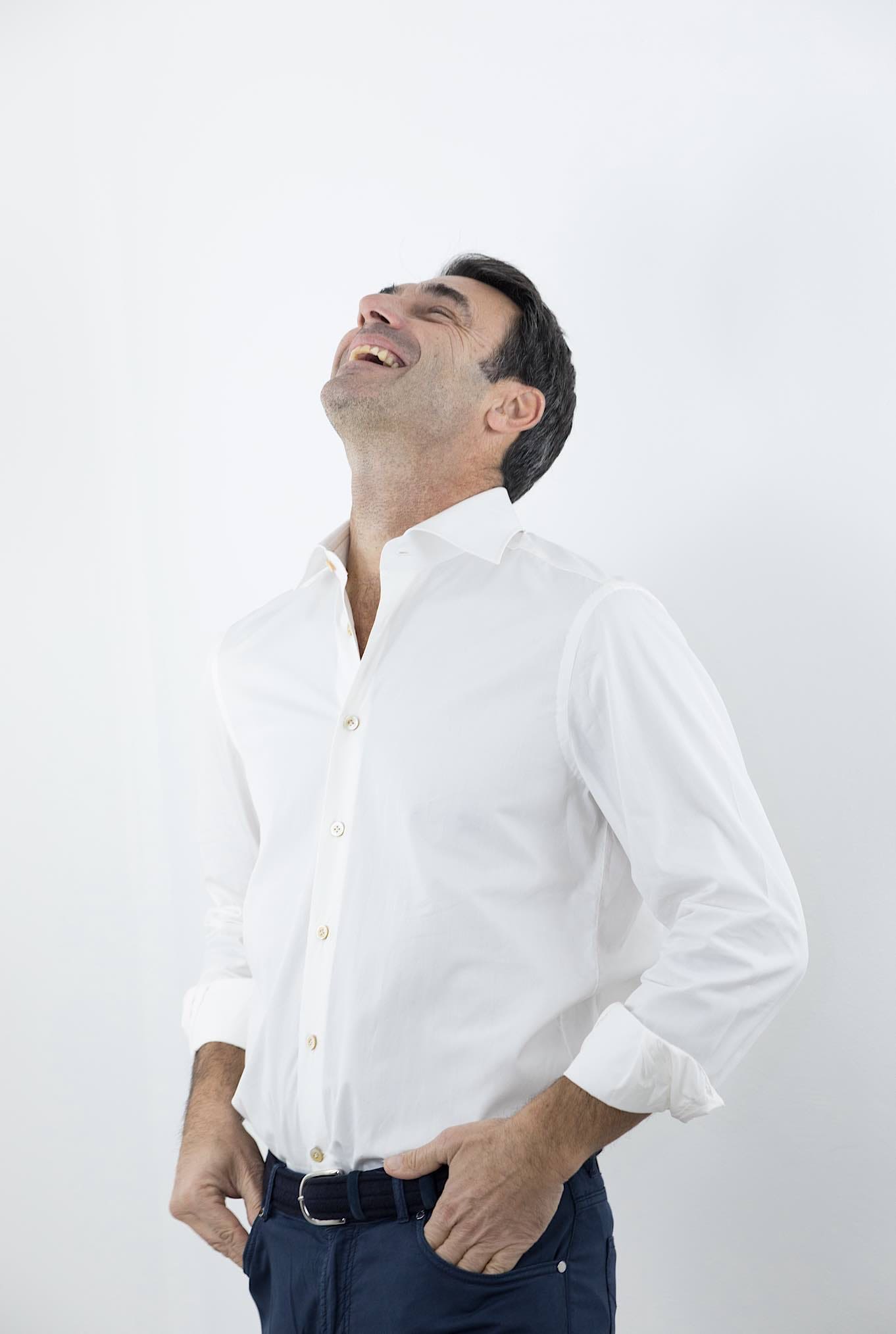 Camicia Popeline Cotone Bianco