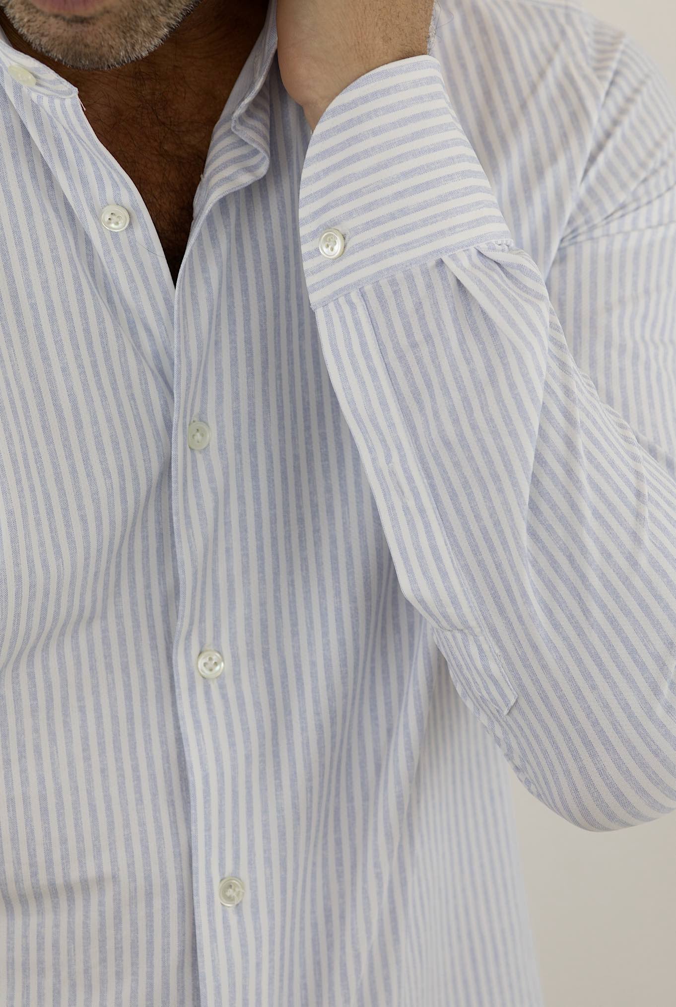 FFF Active Light Blue Striped Shirt