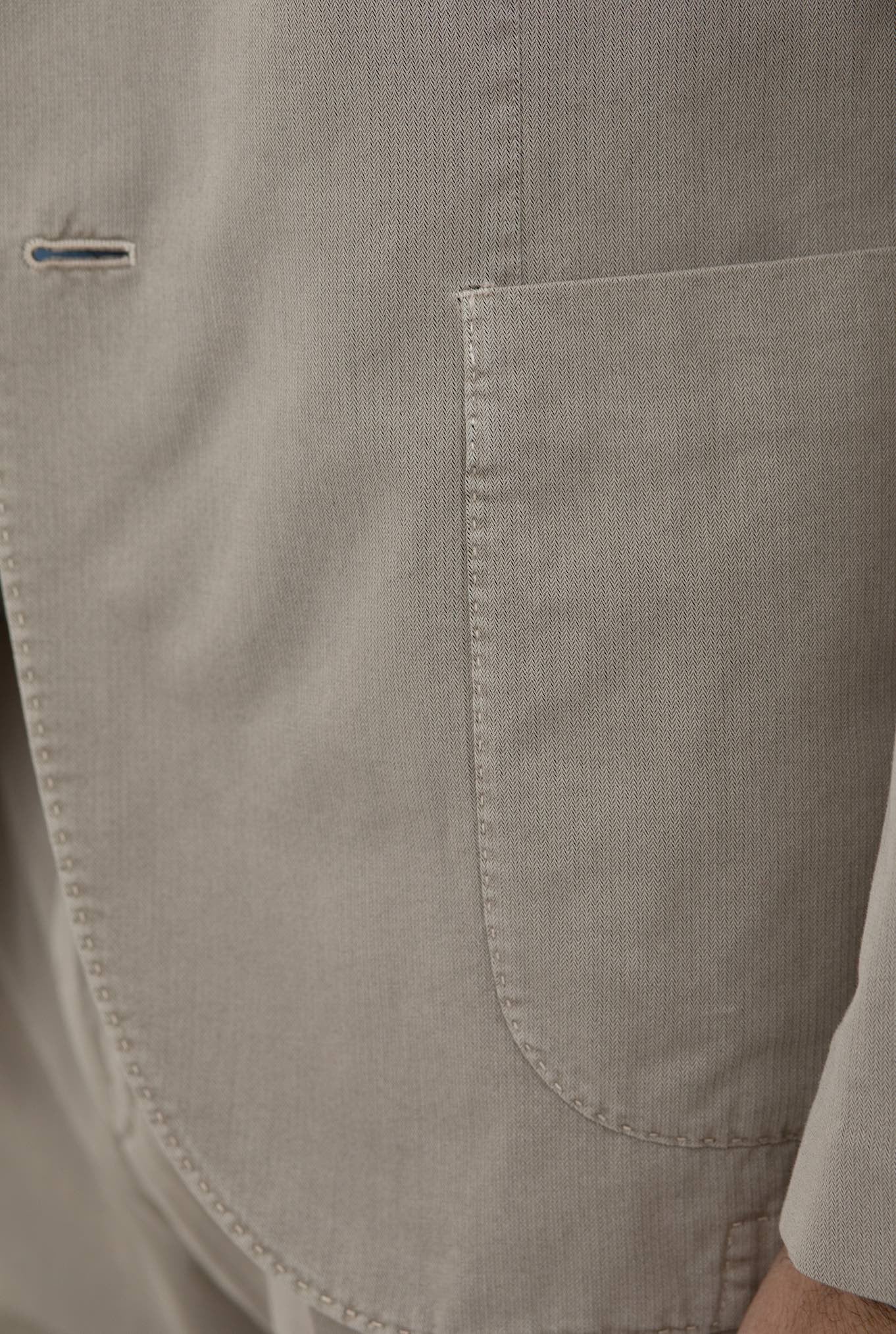 BOGLIOLI Beige Washed Cotton Spear-Chest Suit