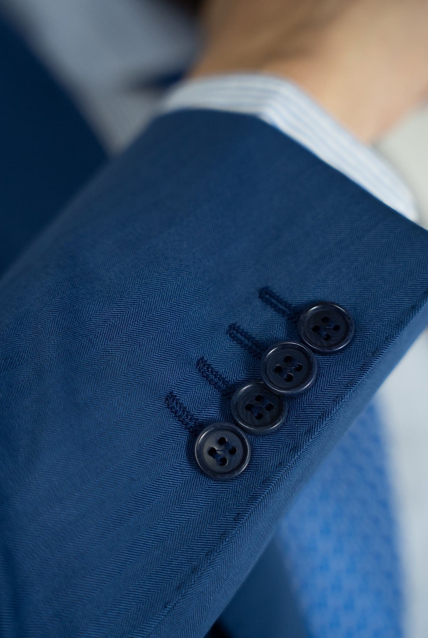 CANALI Blue Lance Breasted Solaro Dress