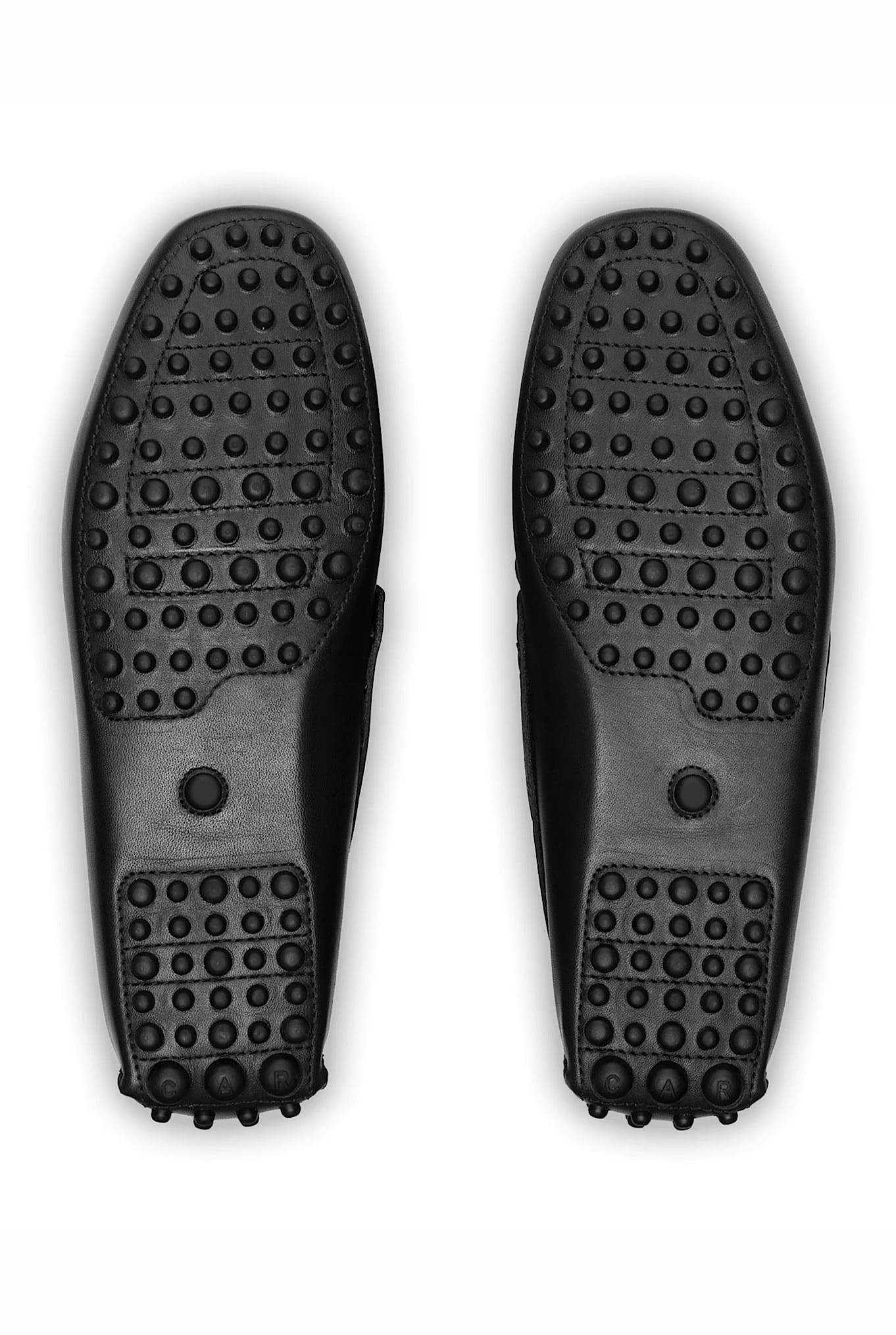 Mocassino in Pelle Nera CAR SHOE