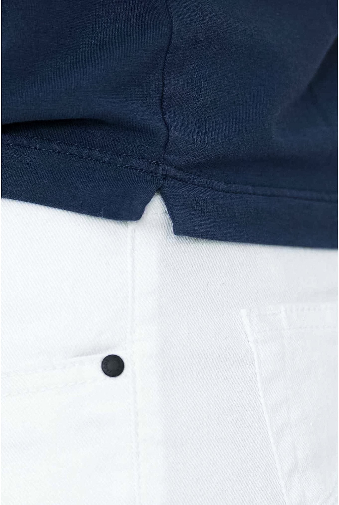 KIRED Polo Cotone Pima Maniche Corte Blu Navy